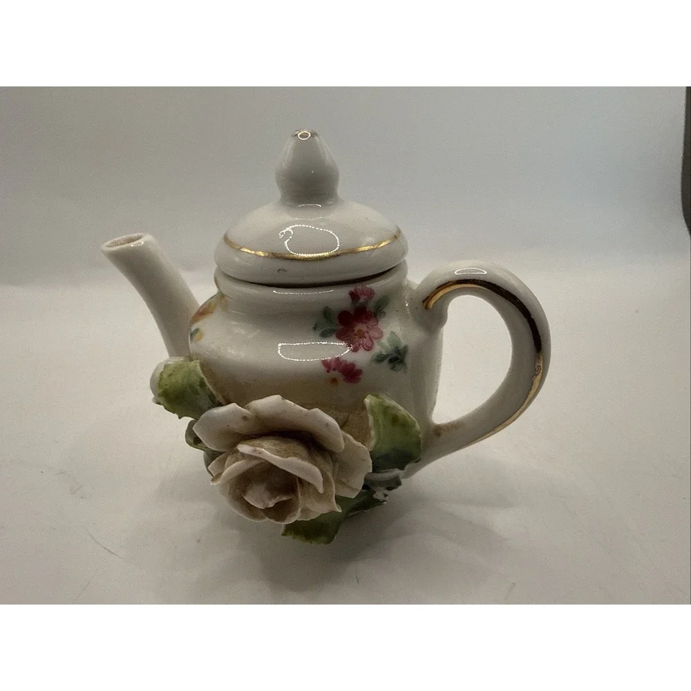 Vintage‎ SICO Teapot Calodimonte Flower Pattern Design Made In Germany